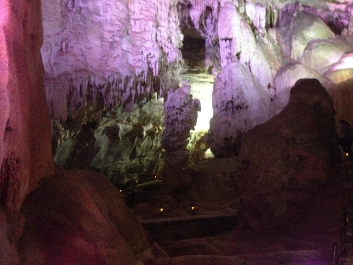 Interior da gruta de Maquiné 